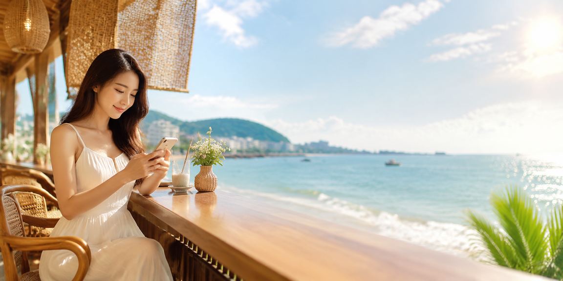 Người dùng tại Vũng Tàu đăng nhập trên điện thoại với thao tác nhanh
